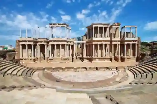 roman amphitheatre, mérida, extremadura spain